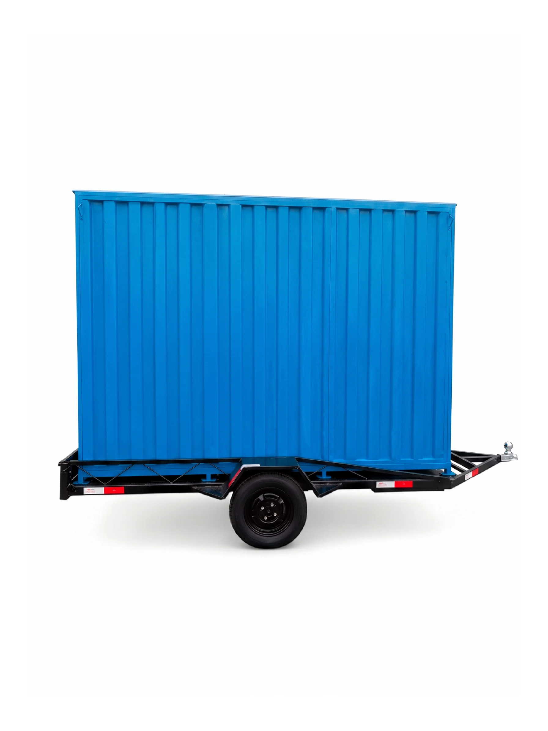 Carretinha Reboque — container transporte em aço galvanizado