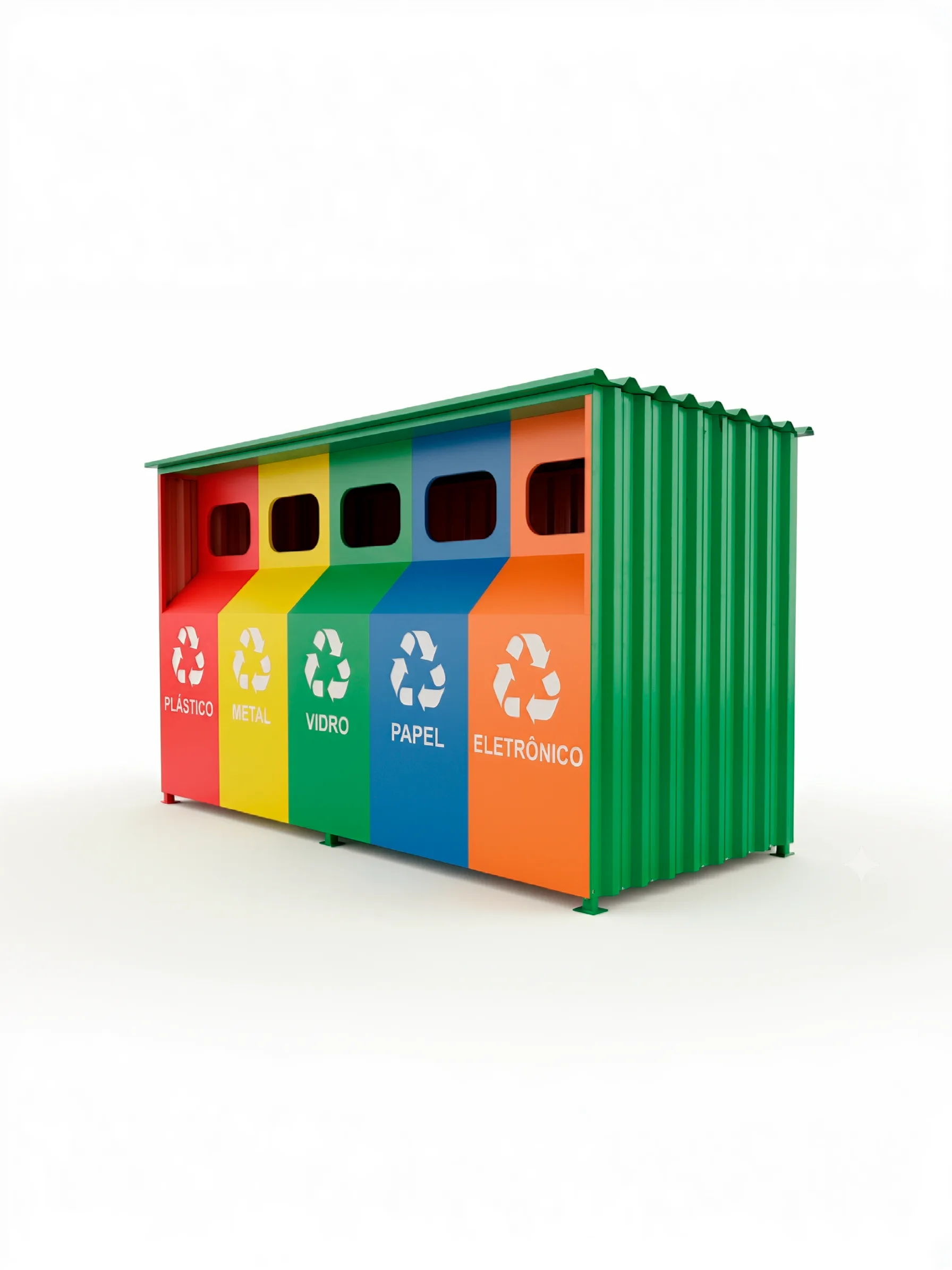 Container Ecoponto — container sustentabilidade em aço galvanizado